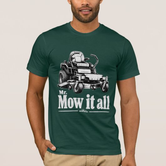 Dhr. Mow It All Grasmaaier Landschapsarchitect Tui T-shirt (Voorkant)