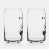 Dhr. Mrs. Deer Bruiloft Jubileum Familienaam Est Blikvorm Glas (Rechts)