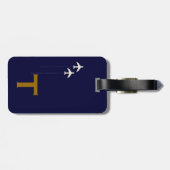 Dhr. & Mrs vliegtuigreis klantgerichte naam Bagagelabel (Achterkant horizontaal)