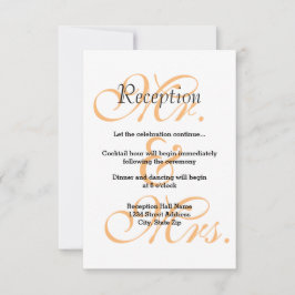 Dhr. & Mw. Peach - Uitnodiging receptie