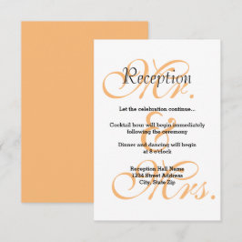 Dhr. & Mw. Peach - Uitnodiging receptie