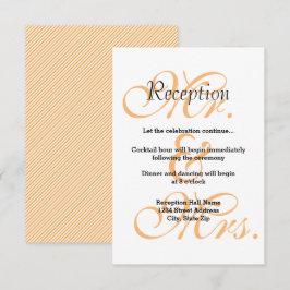 Dhr. & Mw. Peach - Uitnodiging receptie