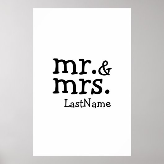 Dhr. & Mw. Poster (Voorkant)