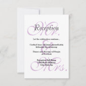 Dhr. & Mw. Purple - Uitnodiging receptie (Voorkant)