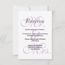 Dhr. & Mw. Purple - Uitnodiging receptie