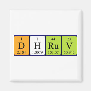 Dhruv periodieke lijstnaam magnet