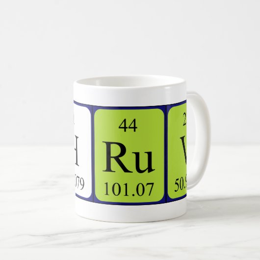 Dhruv periodieke lijstnaam mok (Voorkant rechts)