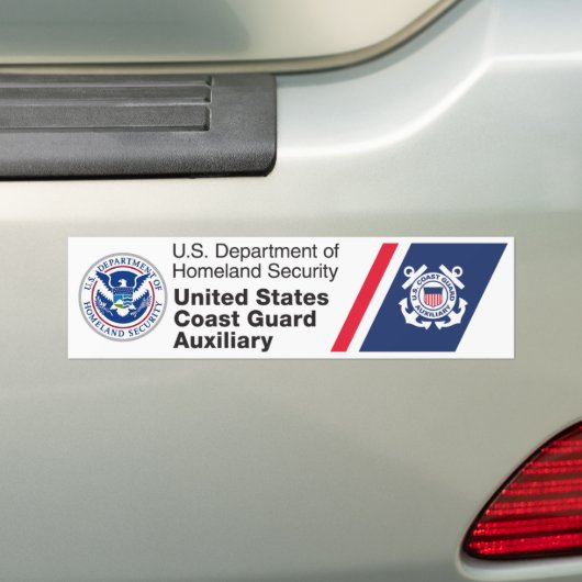 DHS - Bumpersticker van de kustwacht (Op auto)