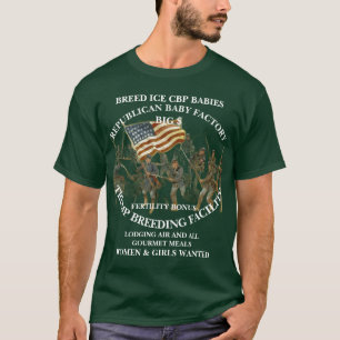 DHS CBP Trump Iran Oorlog Wag Hond Bombardement Oo T-shirt