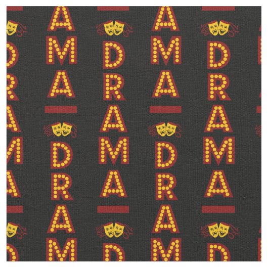 DHS Drama Logo fabric 2 Stof (Close Up)