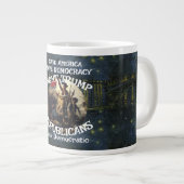 DHS FBI CBP 4e amendement 2e Vuurwapens Recht Drag Grote Koffiekop (Voorkant rechts)