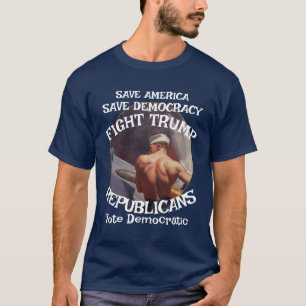 DHS FBI CBP Gavin Newsom President Democratisch x T-shirt