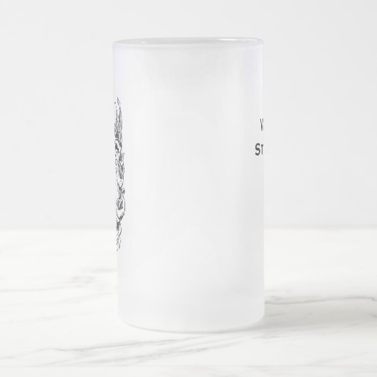 DHS Frosted Stein Matglas Bierpul (Center)