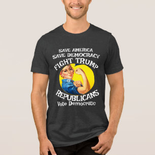 DHS FW FBI ABORTUS VROUWEN GEZONDHEIDSZORG KIND Tri-Blend SHIRT