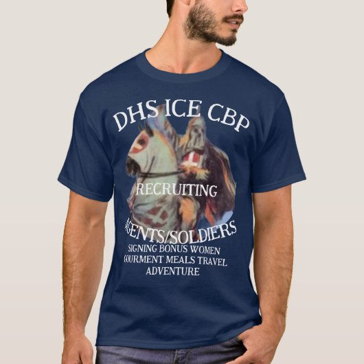 DHS ICE CBP Werving Afdeling Homeland T-shirt (Voorkant)