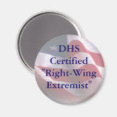 DHSCertified "Rechts-Extremist" Magneet (Voorkant / Achterkant)