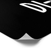 Di-know-saur Grappige Dinosaurus Pun Donker BG Poster (Hoek)