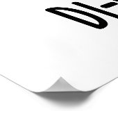 Di-know-saur Grappige Dinosaurus Pun Poster (Hoek)