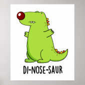 Di-neus-saur Grappige Dinosaurus Pun Poster (Voorkant)