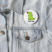 Di-neus-saur Grappige Dinosaurus Pun Ronde Button 5,7 Cm (In situ)