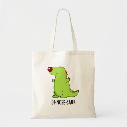 Di-neus-saur Grappige Dinosaurus Pun Tote Bag (Voorkant)
