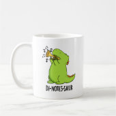 Di-notes-saur Funny Dinosaur Pun Koffiemok (Links)