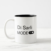 Di Sarli modus op grappige Tanguero Tango Dancer Tweekleurige Koffiemok (Links)