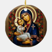 Dia agus Muire dhuit God en Maria zij met u Keramisch Ornament (Achterkant)