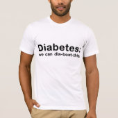 Dia-beat-this Diabetes Funny T-shirt (Voorkant)