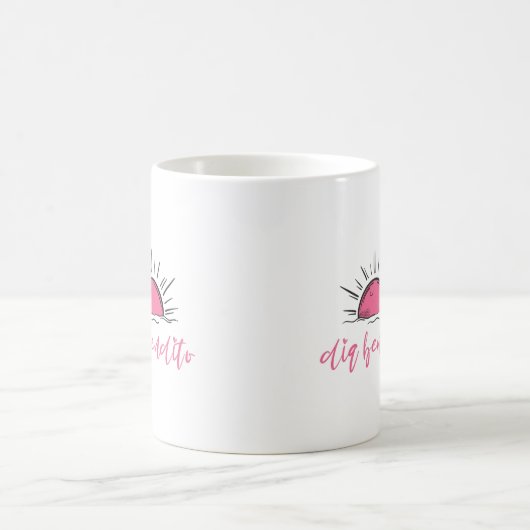 Dia Bendito heeft een versleten dag Koffiemok (Center)