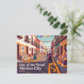 Día de de Doden Mexico-Stad Briefkaart (Staand voorkant)