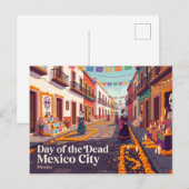 Día de de Doden Mexico-Stad Briefkaart (Voorkant / Achterkant)