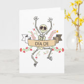 DIA DE Festival van de Doden Kaart (Gele Bloem)