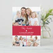 Día de fiesta del árbol modernas tarjetas con foto feestdagenkaart (Staand voorkant)