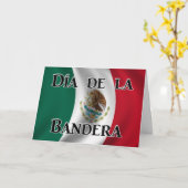 Día de la Bandera (Mexicaanse vlaggendag) Kaart (Gele Bloem)