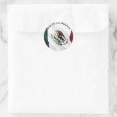 Día de la Bandera (Mexicaanse vlaggendag) Ronde Sticker (Tas)