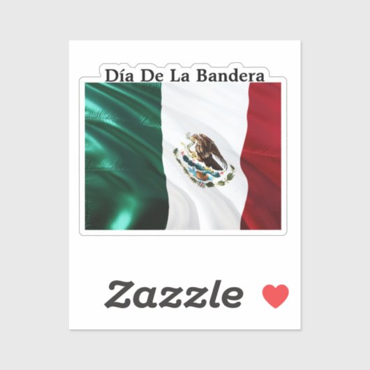 Día de la Bandera (Mexicaanse vlaggendag) Sticker (Vel)