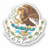 Día de la Constitución (Mexico) Sticker (Voorkant)