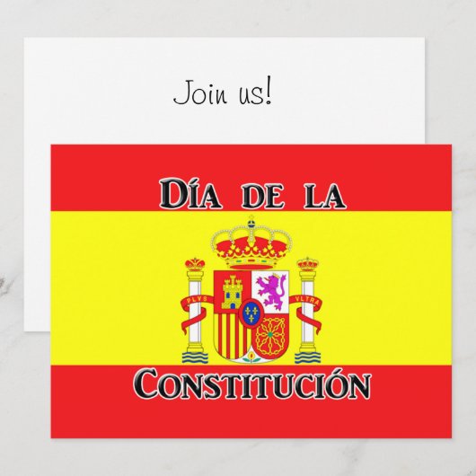 Día de la Constitución - Spanje Kaart (Voorkant / Achterkant)
