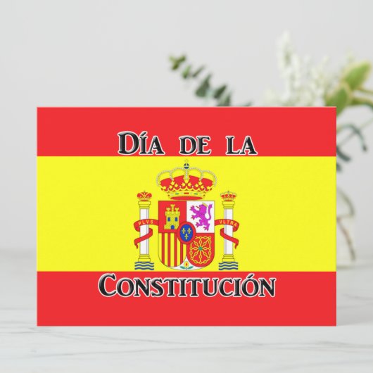 Día de la Constitución - Spanje Kaart (Staand voorkant)