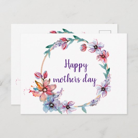 Día de la Madre Briefkaart (Voorkant / Achterkant)