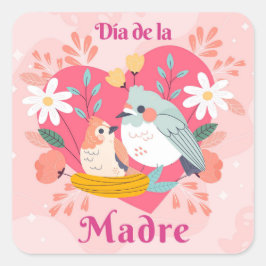 Dia De La Madre Vierkante Sticker