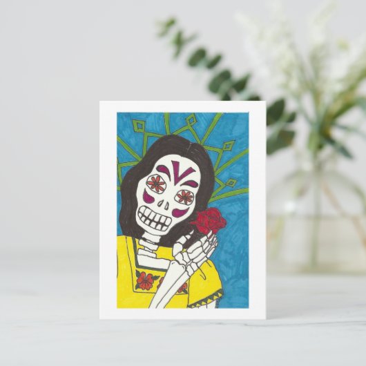 Dia de la Rosa Briefkaart (Staand voorkant)