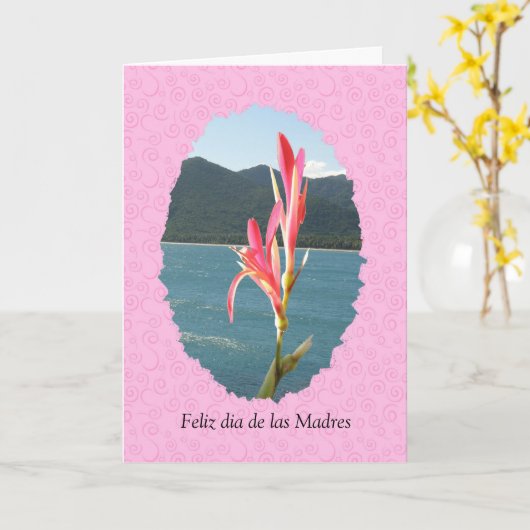 Dia DE las algemeen Madres van Feliz Kaart (Gele Bloem)