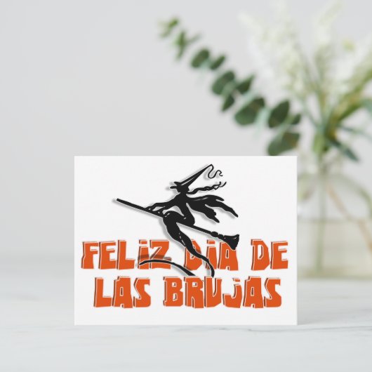 Dia de Las Brujas Briefkaart (Staand voorkant)