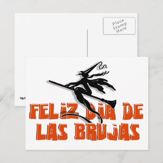 Dia de Las Brujas Briefkaart (Voorkant / Achterkant)