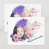 Día de las madres briefkaart (Voorkant / Achterkant)