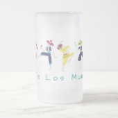 Dia De Las Muertos Dansende Skeletten Matglas Bierpul (Center)