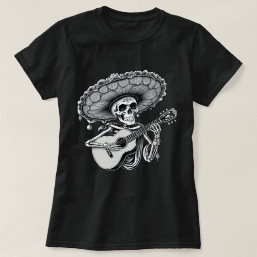 Dia de los Dayo Muertos, Mexicaans Halloween T-shi T-shirt (Design voorkant)