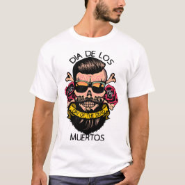 dia de los de dode Mexicaanse hipster met maan T-shirt